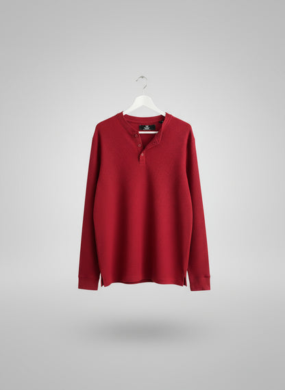 Canyon Red Henley shirt