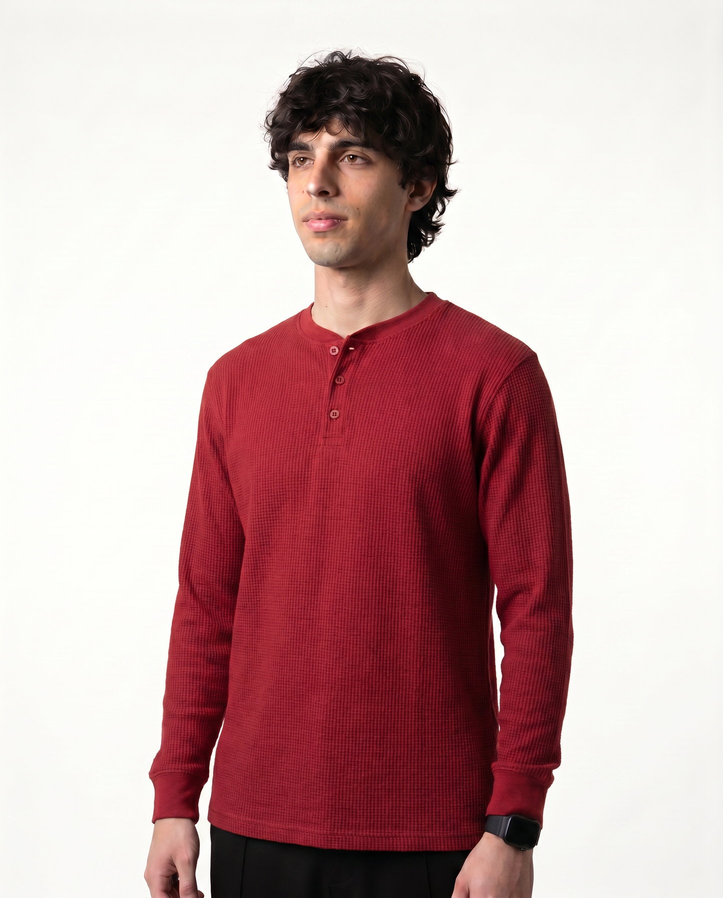 Canyon Red Henley shirt