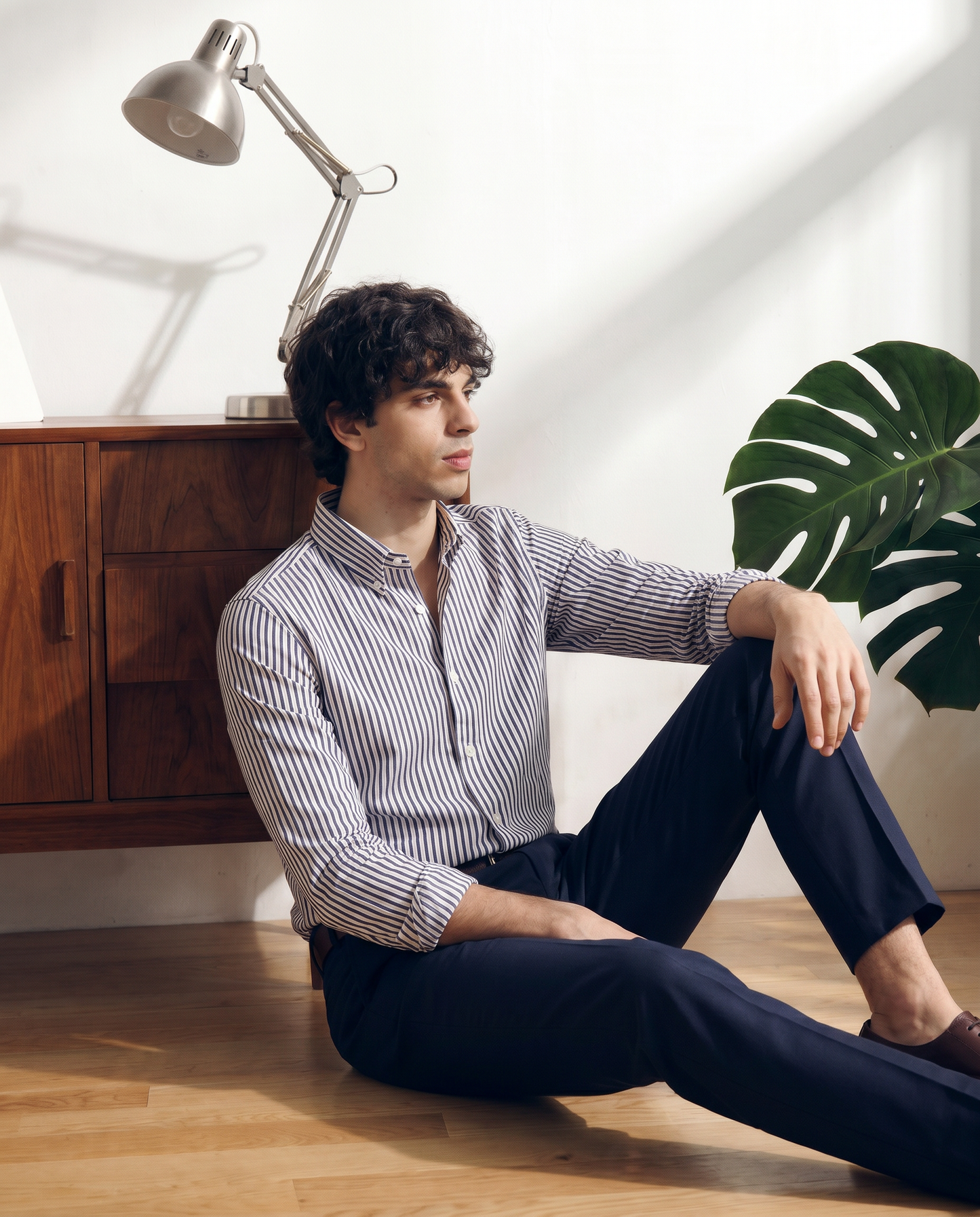 Luxe Striped Button Down Shirt